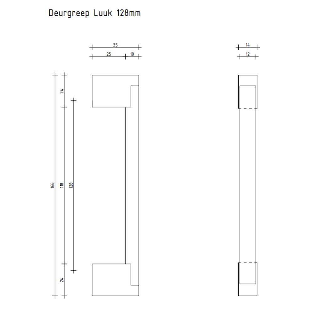Maniglie per mobili Luuk - nero - 128 mm - immagine 3