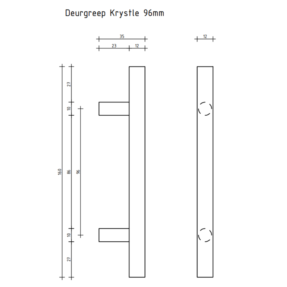 Maniglie per mobili Krystle - otton - 96 mm - immagine 3